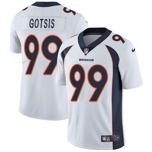 2019 Men Denver Broncos 99 Gotsis white Nike Vapor Untouchable Limited NFL Jersey